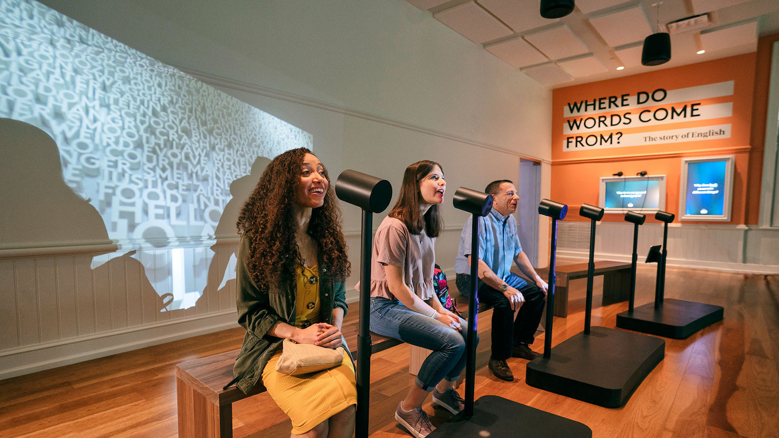 Guests at Planet Word museum