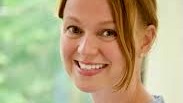 Close portrait of a woman, smiling. You know who it is? It's Liina Pylkkänen, Professor of Linguistics at NYU.