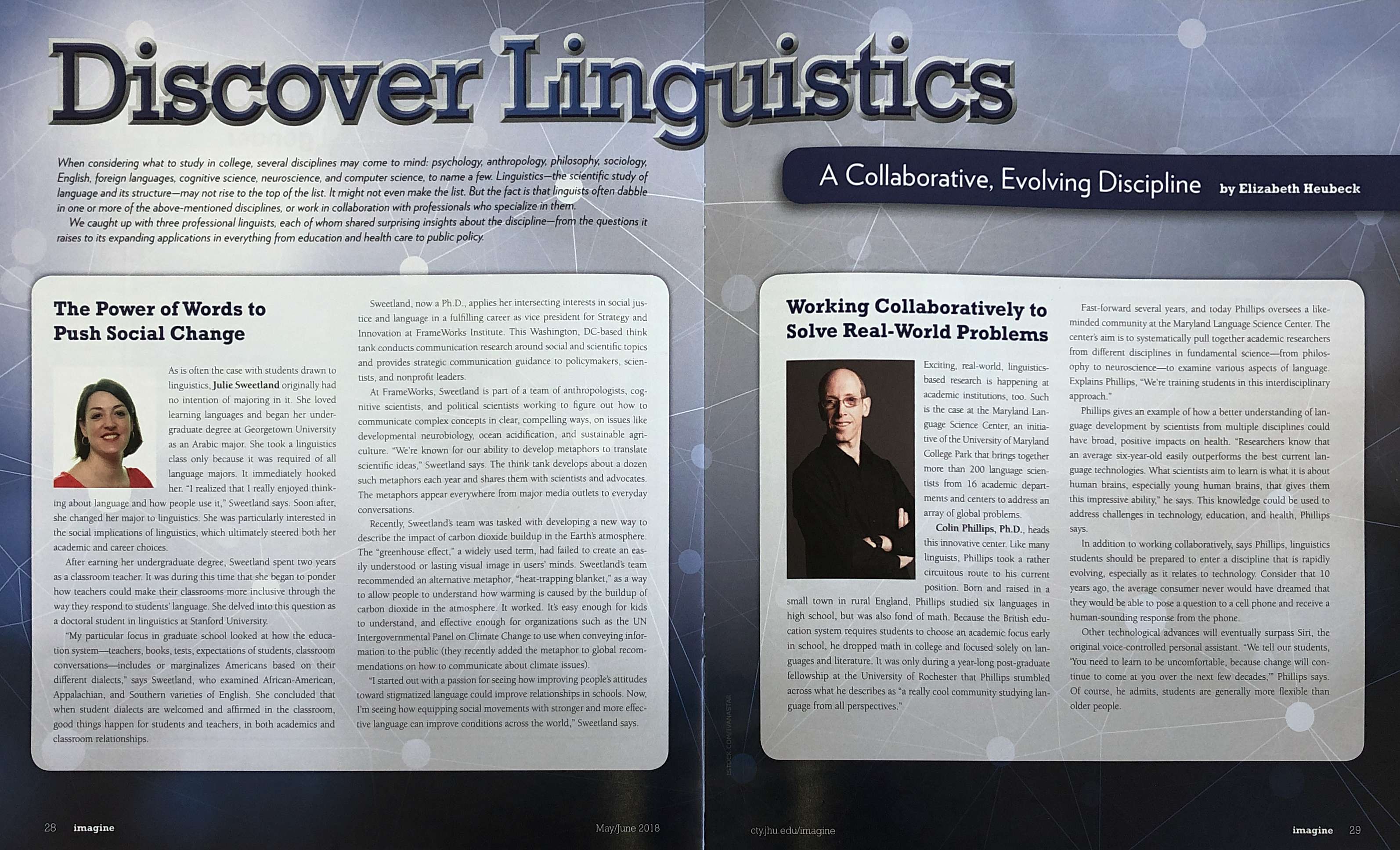 Language Science Center Spotlighted in Imagine Magazine