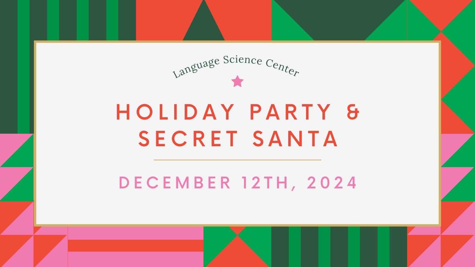 "Holiday Party and Secret Santa"